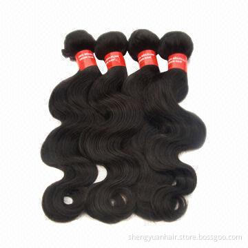 5A Unprocessed Brazilian Body Hair Extensions, No Shedding and Tangle-free